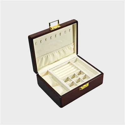 صندوق مجوهرات خشبي للساعات